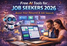 Free AI tools for job seekers in 2026 helping improve resumes and job search with AI technology