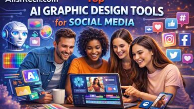 Best free AI writing tool for bloggers in 2026 feature image showing writer using AI software